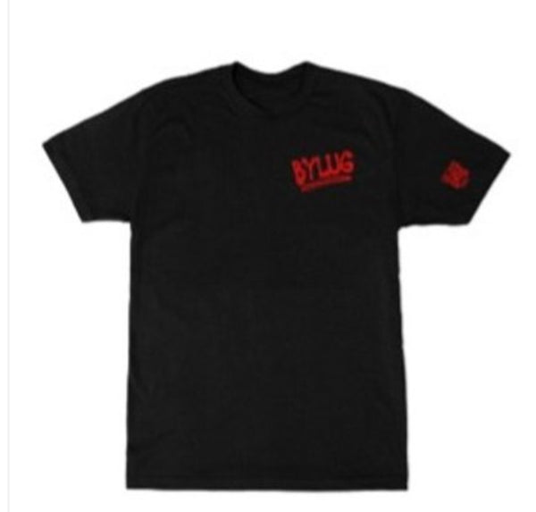 BYLUG T-shirt - Black / Red